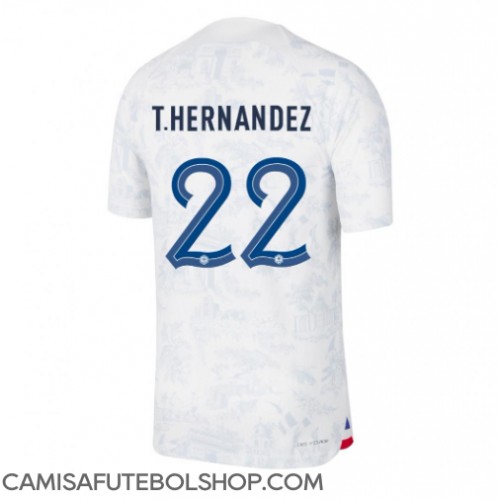 Camisa de time de futebol França Theo Hernandez #22 Replicas 2º Equipamento Mundo 2022 Manga Curta